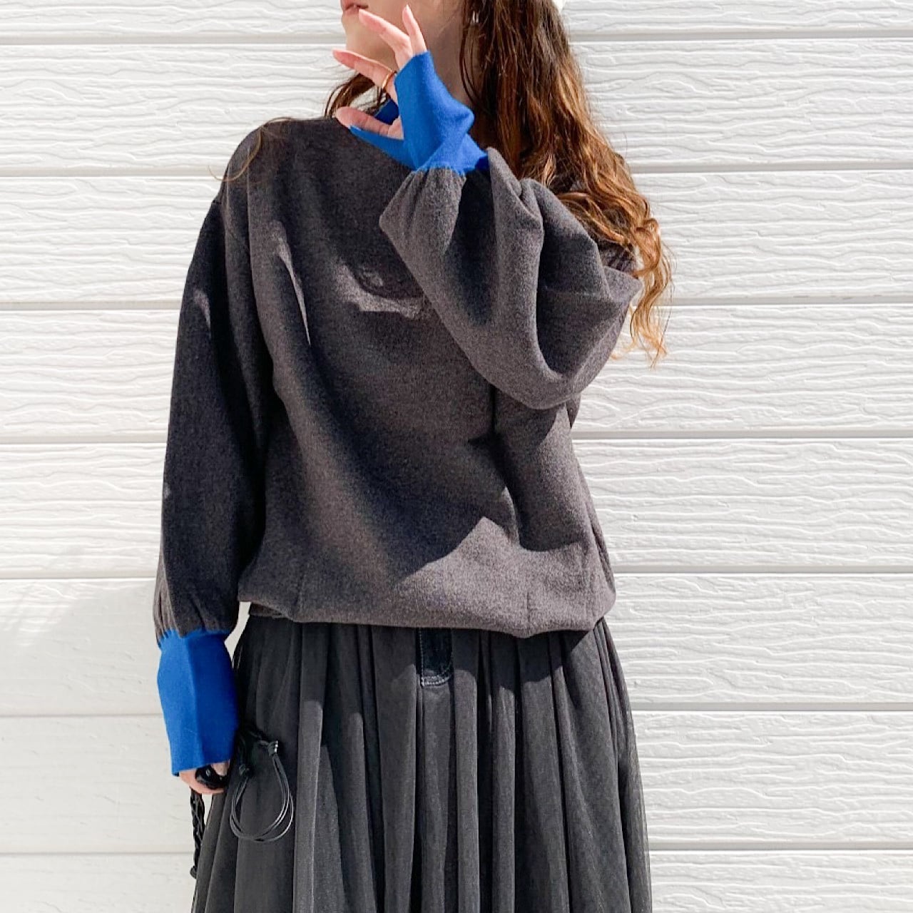 2wayバルーン袖ニット