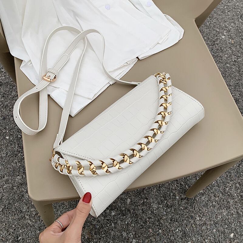 クロスボディバッグ女性の小さなバッグ2020新しい波夏のファッションテクスチャチェーンクロスボディバッグネットレッドワイルド脇の下バッグ Tiancai_Wing_Bag3148710