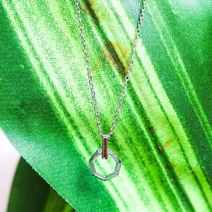 ヘプタゴン・ネックレス［ナル］-Hawaiian Heirloom 316l-  [gps81318] ｜ ハワイアンジュエリー プリマカフェ｜ハワジュ ネックレス ペンダント レディース メンズ スクロール 波 7角形 ステンレス アクセサリー k14 yg pg