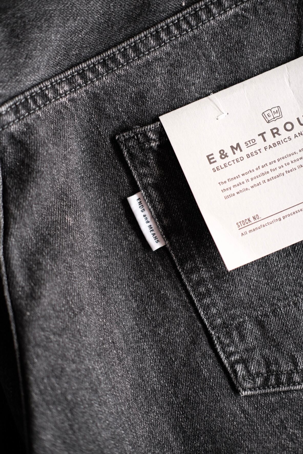 ENDS and MEANS＜エンズアンドミーンズ＞Relaxed fit 5 Pockets Denim
