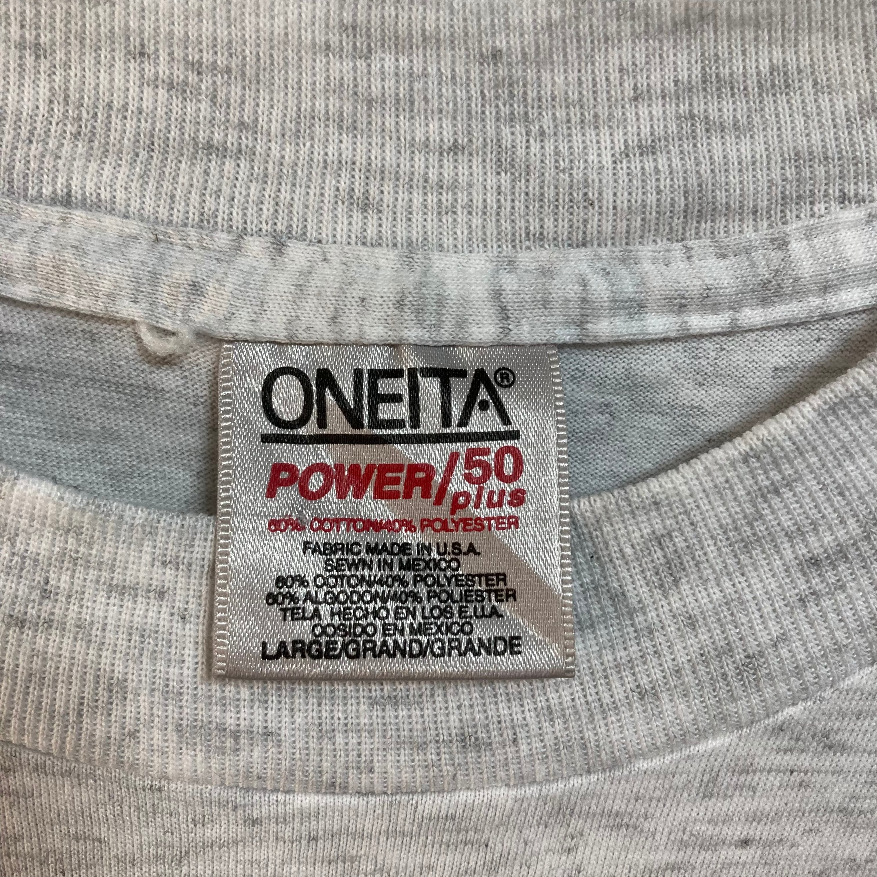 ONEITA,made in USA,両面プリント シングルステッチ~'90