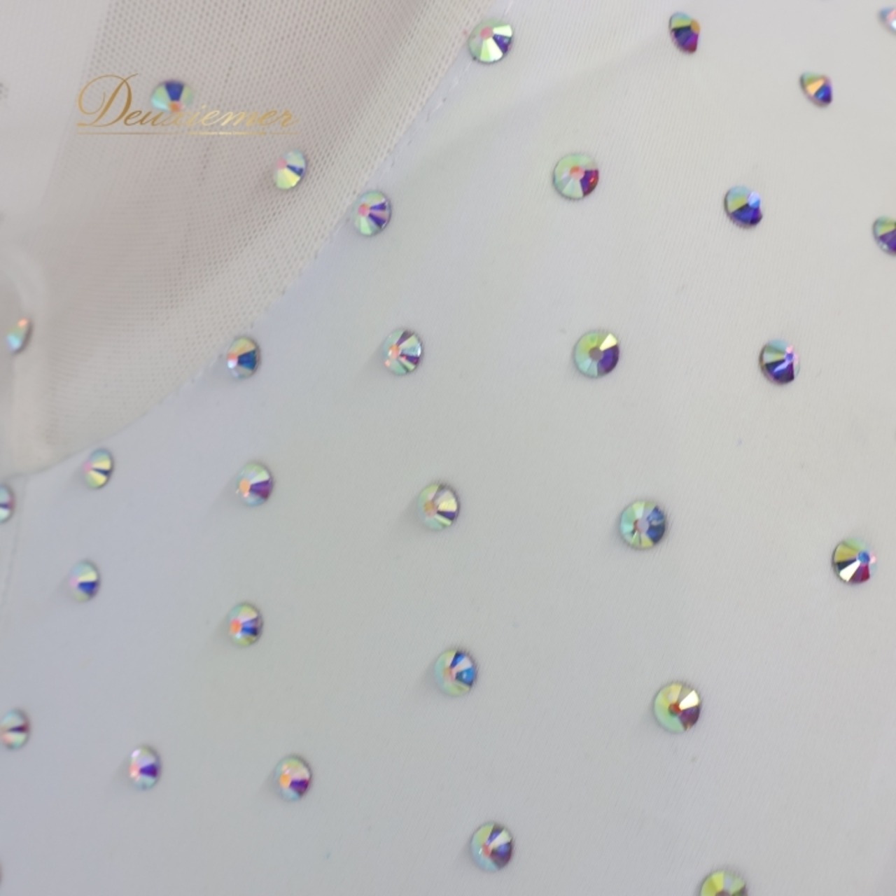 社交ダンス 衣装 スタンダードドレス ワンピース ドレス スタンダード 白 水色 フロート レース デモ 競技 ダンス パーティ 発表会 ホワイト系 ブルー系 グラデーション デザイン さわやか スカート 重ね着 エレガント イベント用 ファッション 美しい ステージ衣装 おしゃれ 競技会用