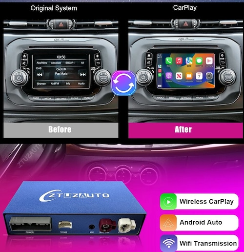 アルファロメオ ジュリエッタ carplay androidAuto インターフェース カープレイ アンドロイドオート