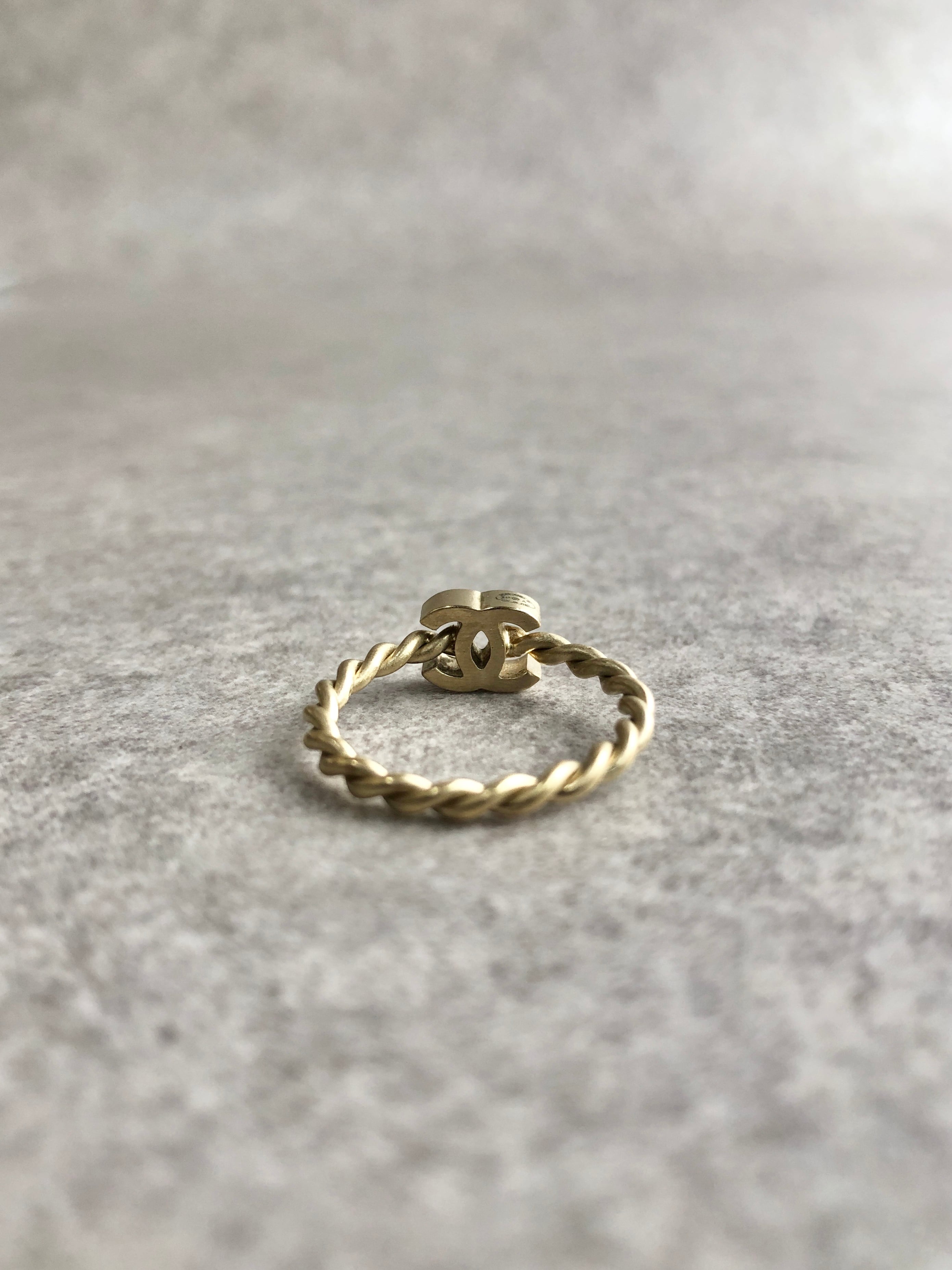 CHANEL シャネル 指輪 ゴールド ココマーク ツイスト vintage