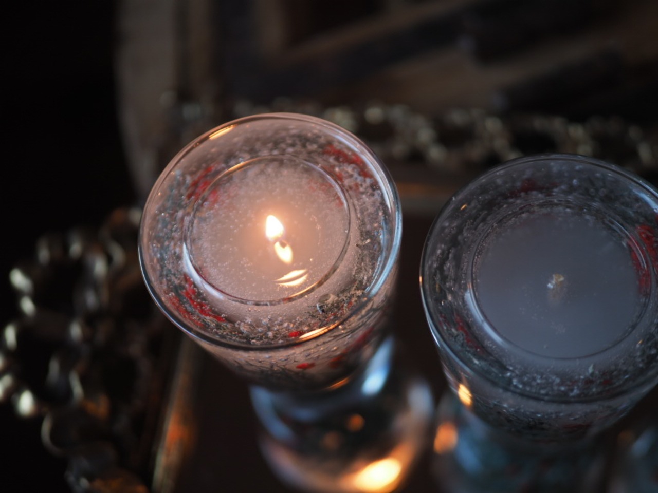 botanical aroma candle -green-