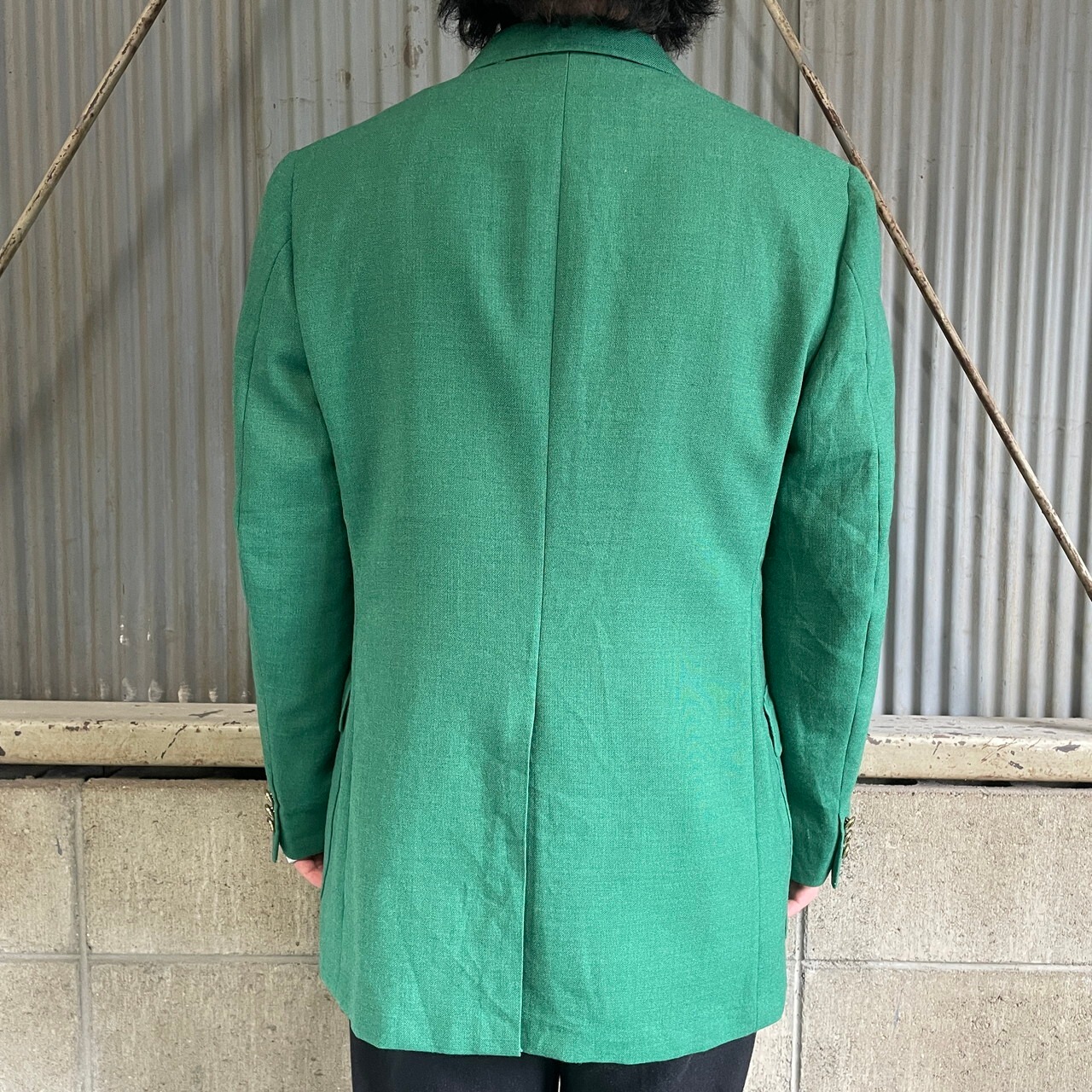 Harris Hart 金ボタン テーラードジャケット メンズL相当 古着 2B 2 