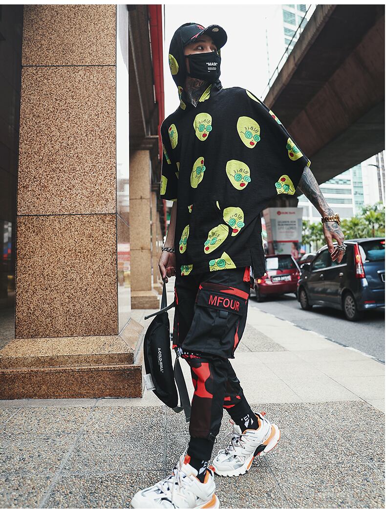 全3色 Tシャツ カットソー プリント カジュアル ストリート 