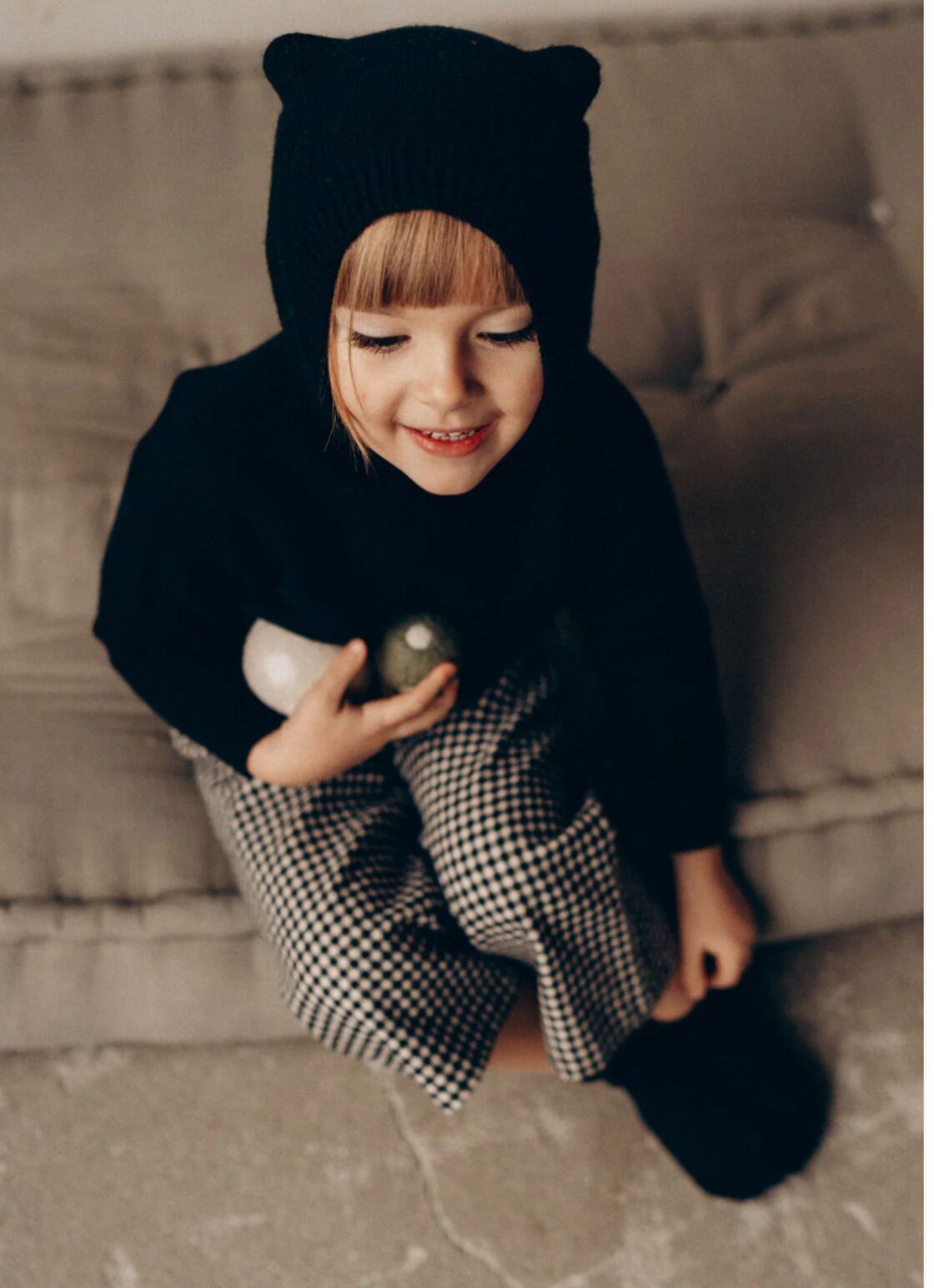 Black cashmere cat hoodie(bambolina) | Pay ID
