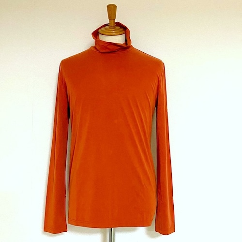 Turtle Neck Long Sleeve T-shirts　Orange