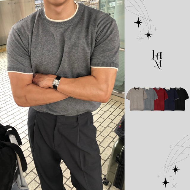 Minimal Coastal Layered Knit (5color)