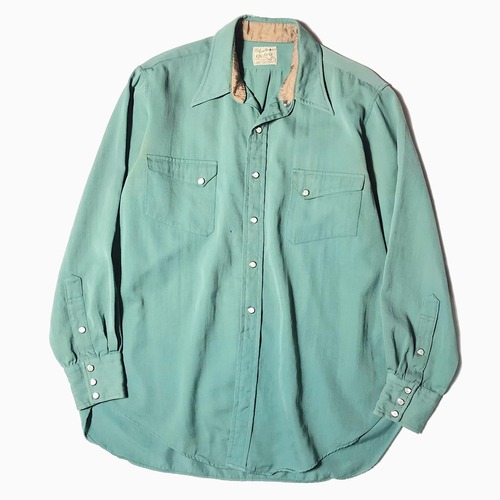 Vintage 40's【LeviStrauss DeLuxe】Worsted Gabardine Shirt