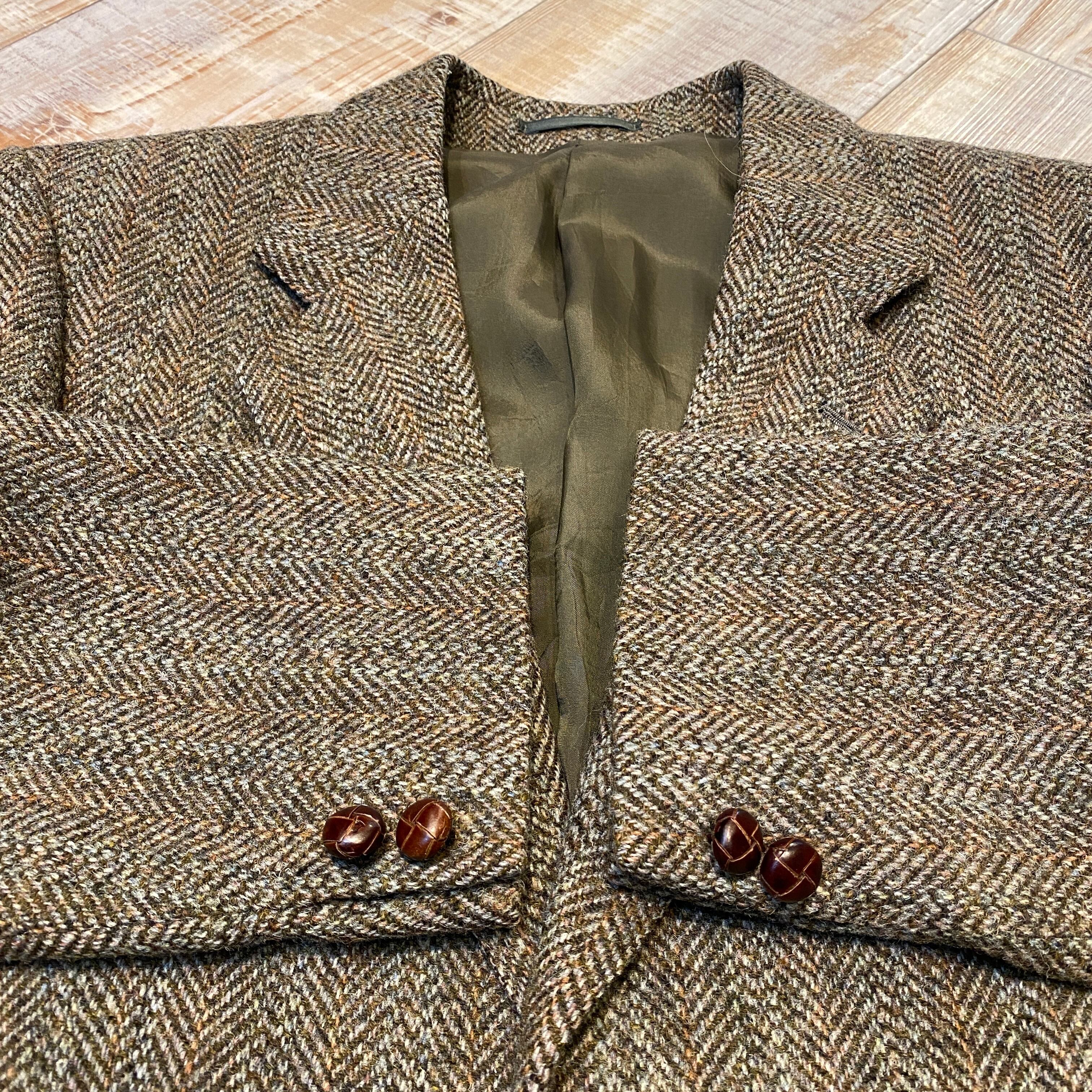 R" Harris Tweed ハリスツイード ウール ツイード テーラード