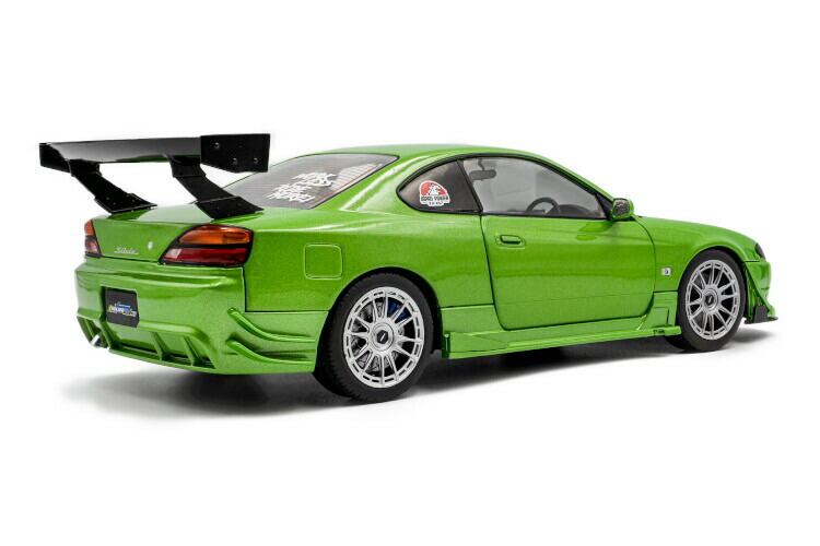 1/18 日産シルビア S15 スペック R エアロ 1999 グリーン ソリド ソリド 1/18 日産 シルビア S15 spec R エアロ ソリドワークス 1999