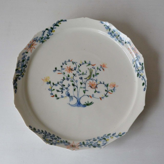 宮田竜司  呉須赤江 リム皿 大（26-004-A）