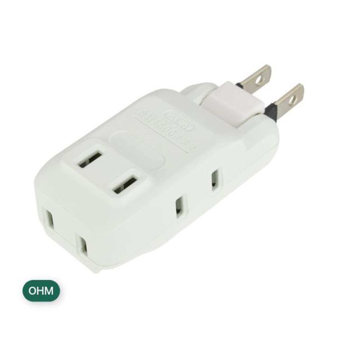 【15セット】オーム電機 4口マイクロタップ HS-A4PBT-24W