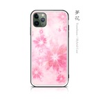 夢花 - 和風 強化ガラスiPhoneケース