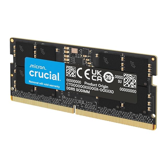 SIX DDR5 RAM 1枚16GB 5600MHz SODIMM ノートPC用メモリ - 1.1V超低
