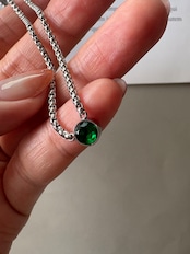 MSA green stone necklace