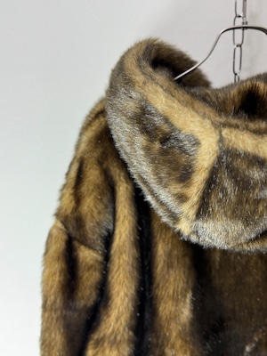 90’s USA made “Fabulous Furs” Faux Fur Zip Jacket