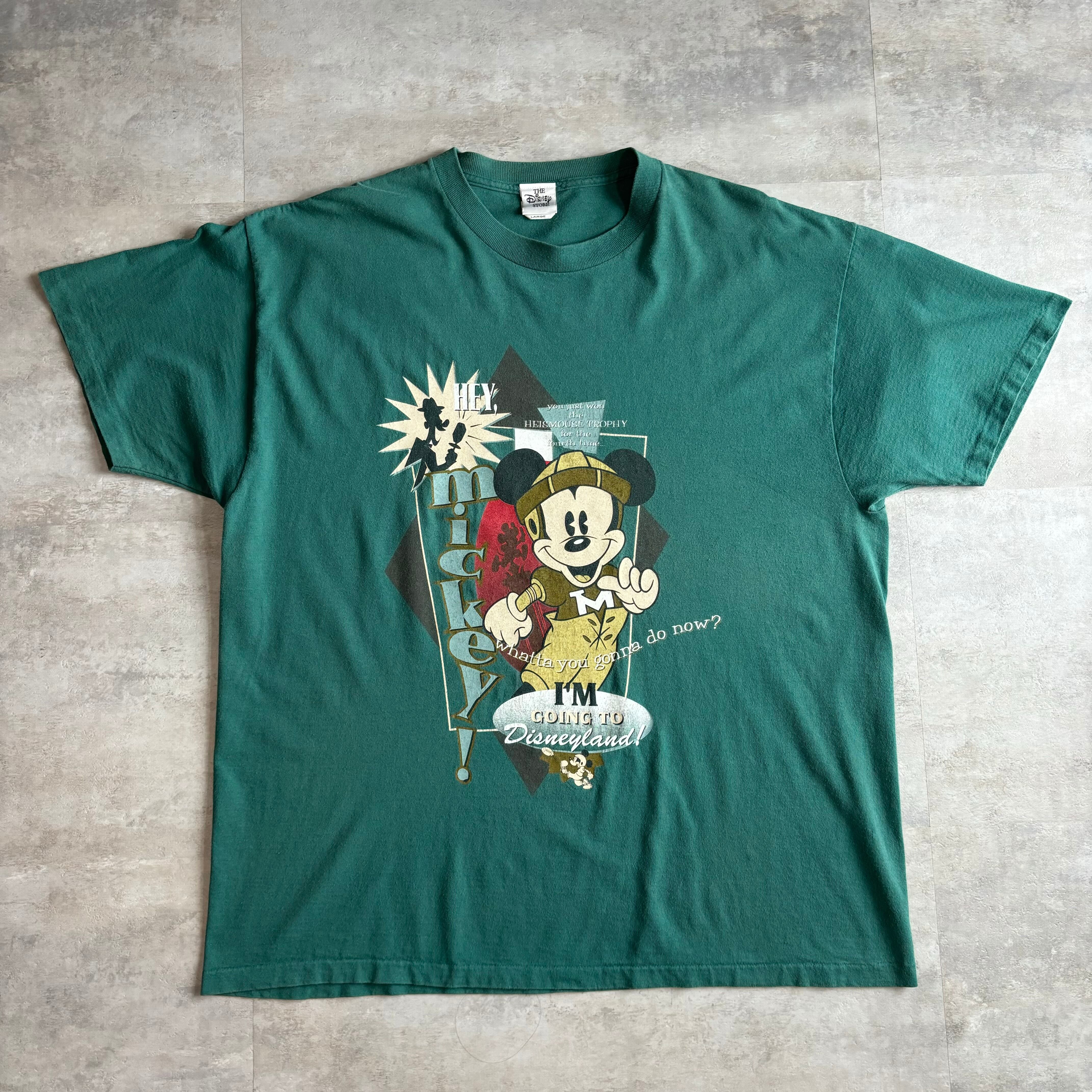 《Lsize》90's vintage Disney ディズニー usa製 heismouse trophy Tシャツ no.3250