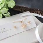 【2点セット】紫陽花 / ピアス＆ネックレス
