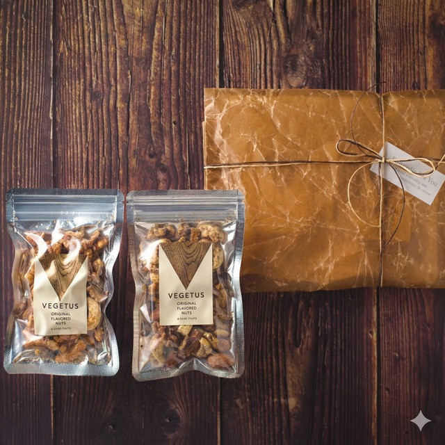 ビールに合うナッツのプティギフト/ロウビキラッピング