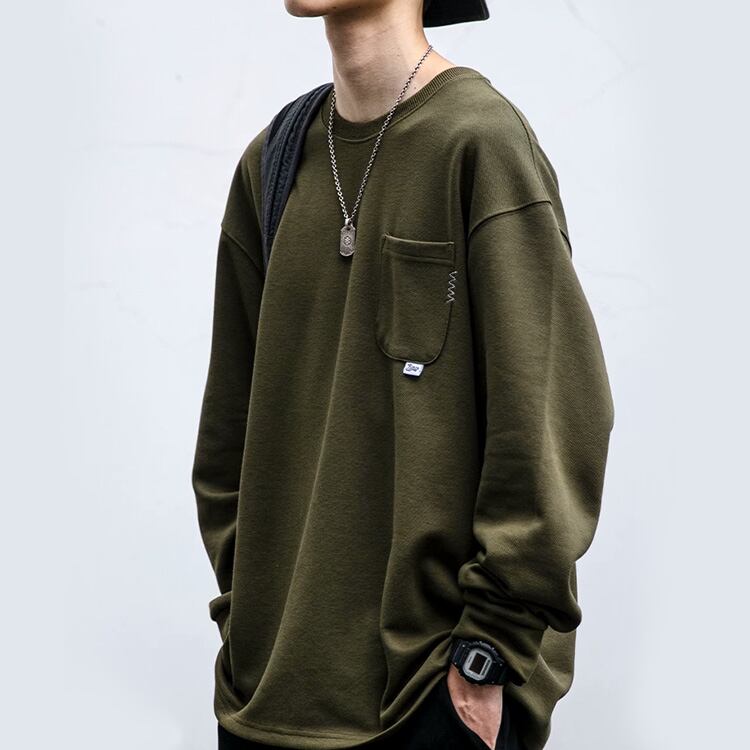 ★SIMPLE DESIGN ROUND NECK SWEATER　　　A0755