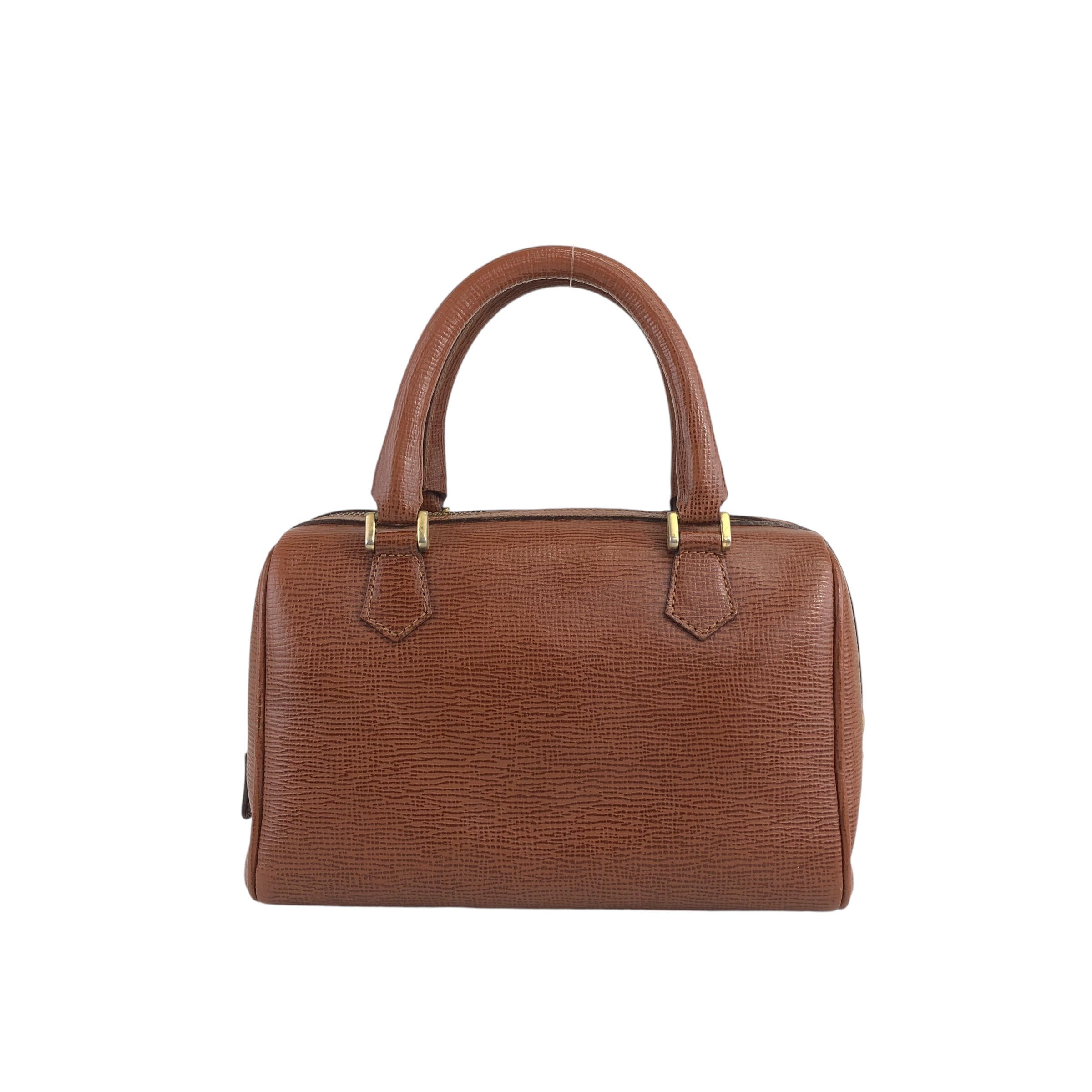 CELINE セリーヌ ハンドバッグ ブラウン ブラゾン型押し 型押し CELINE セリーヌ ハンドバッグ ブラウン ブラゾン型押し 型押し