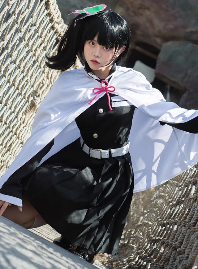 鬼滅の刃　栗花落カナヲ　コスプレ衣装フルセット 鬼滅の刃 栗花落カナヲ コスプレ衣装 コスチューム COS フルセット