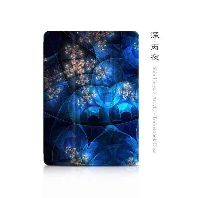 深・丙夜 - 和風 手帳型iPadケース（ダブル加工）【Re:design】