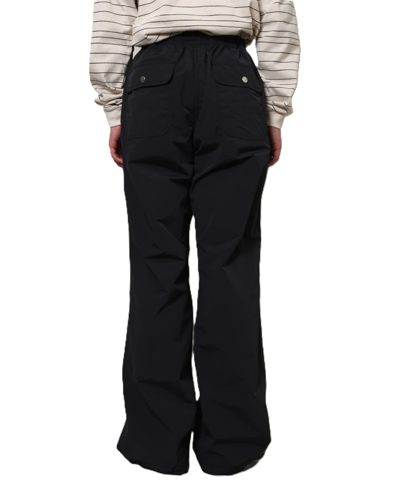 UNUSED / UW1193 DOUBLE KNEE NYLON PANTS (BLACK) | AfterSchool