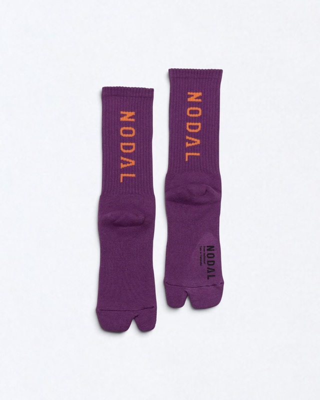 NODAL Logo Socks PURPLE × ORANGE