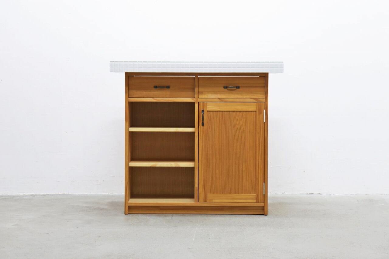 MOMO NATURAL モモナチュラル アイランド カウンター キッチン タイル