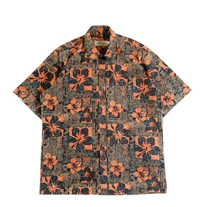 USED Aloha shirt / Two paddles / size L