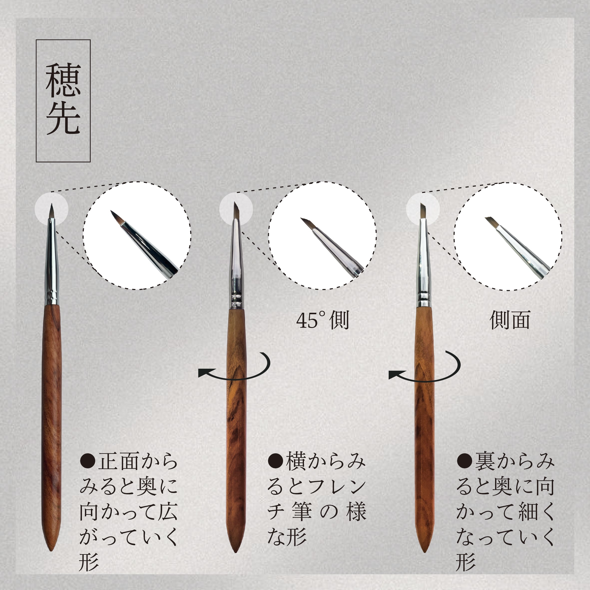 D.nail アートブラシ トライアングル #68394 | プラスディー