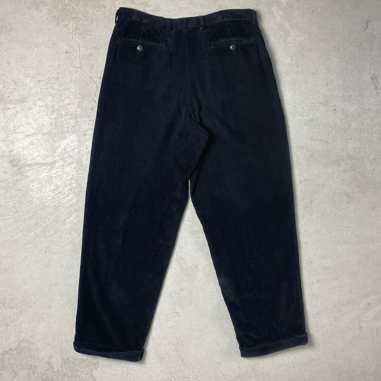 90年代 nautica ノーティカ コーデュロイパンツ 2タック ワイド 太畝