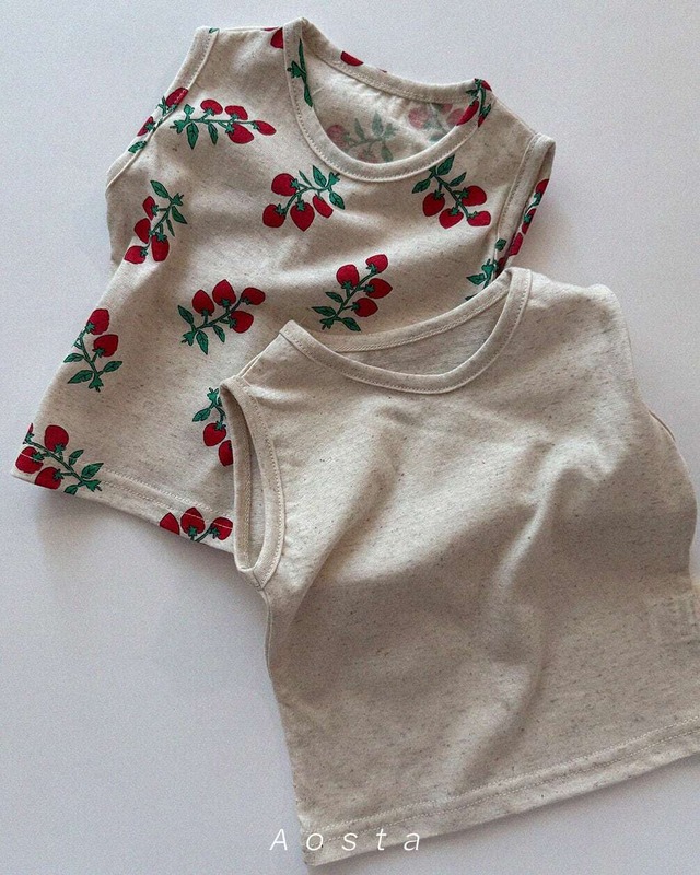 予約⌇aosta / Linen sleeveless T