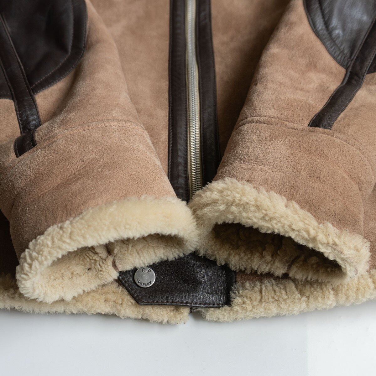 美品】C.P.COMPANY【ムートン ジャケット】46 レザー シーピー
