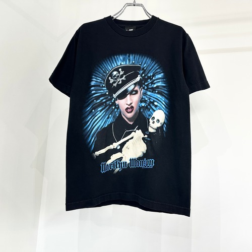 【USED】Marilyn Manson マリリンマンソン バンドTシャツ 黒 ブラック giant Ｓ