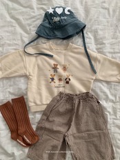 韓国子供服 / LALALAND / 26Autumn / ベベ バター サファリハット / 秋服 / ベビー *free*