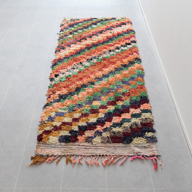 【Vintage】モロッコ・ヴィンテージラグ BC-13 "68cm×178cm"