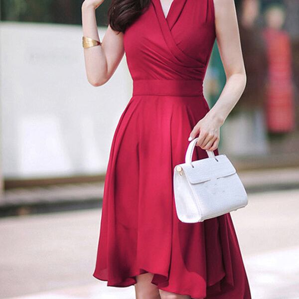 赤ドレス ミニドレス ドレス レディース ミニ パーティドレス ナイトドレス 赤knドレス