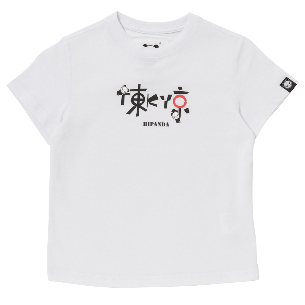 送料無料 【HIPANDA ハイパンダ】キッズ Tシャツ【日本限定】KID'S TOKYO CHARACTERS PRINTED SHORT SLEEVED T-SHIRT / WHITE・BLACK