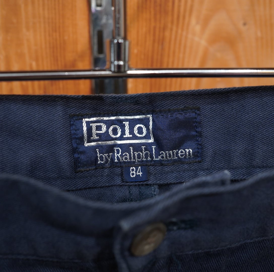 チノパン　ポロ　ラルフローレン 日本製 ポロチノ 84 ネイビー　ヴィンテージ ralphlauren polo chino ポロチノ 84 ラルフローレン チノパン