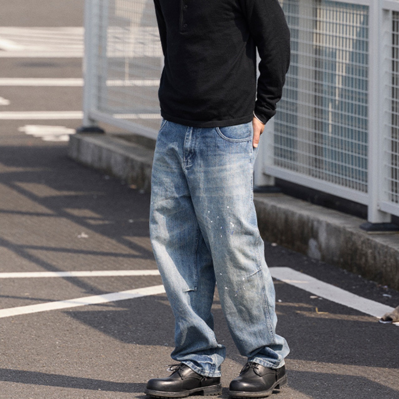 ペイントクラフト ワイドデニム N3481 - 7