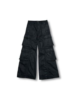 DET BLEV SENT / waxed grattan pants