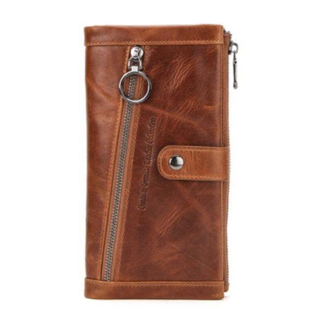 Genuine leather rfid blocking clutch bag wallet  [3 colors available]