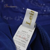 社交ダンス 衣装 スタンダード ドレス ワンピース レッスンウェア パーティドレス レディース 青 ラインストーン Leirena レイリーナ ブルー系 気品 伸縮性 光沢 ラインストーン コサージュ アクセント レディースファッション ダンスウェア フォーマル コスチューム ルームウェア 上品 クリスマス パーティー ビューティー ラグジュアリー スタイリッシュ