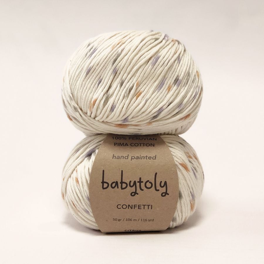 babytoly / Organic Cotton Yarn / CITRUS CONFETTI