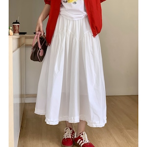 design chic lace white skirt